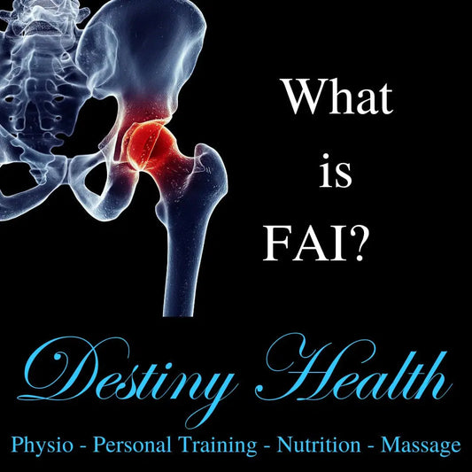 What is FAI and how does it cause hip pain?