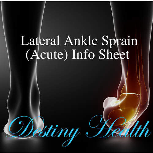 Lateral Ankle Sprain (Acute) Info Sheet